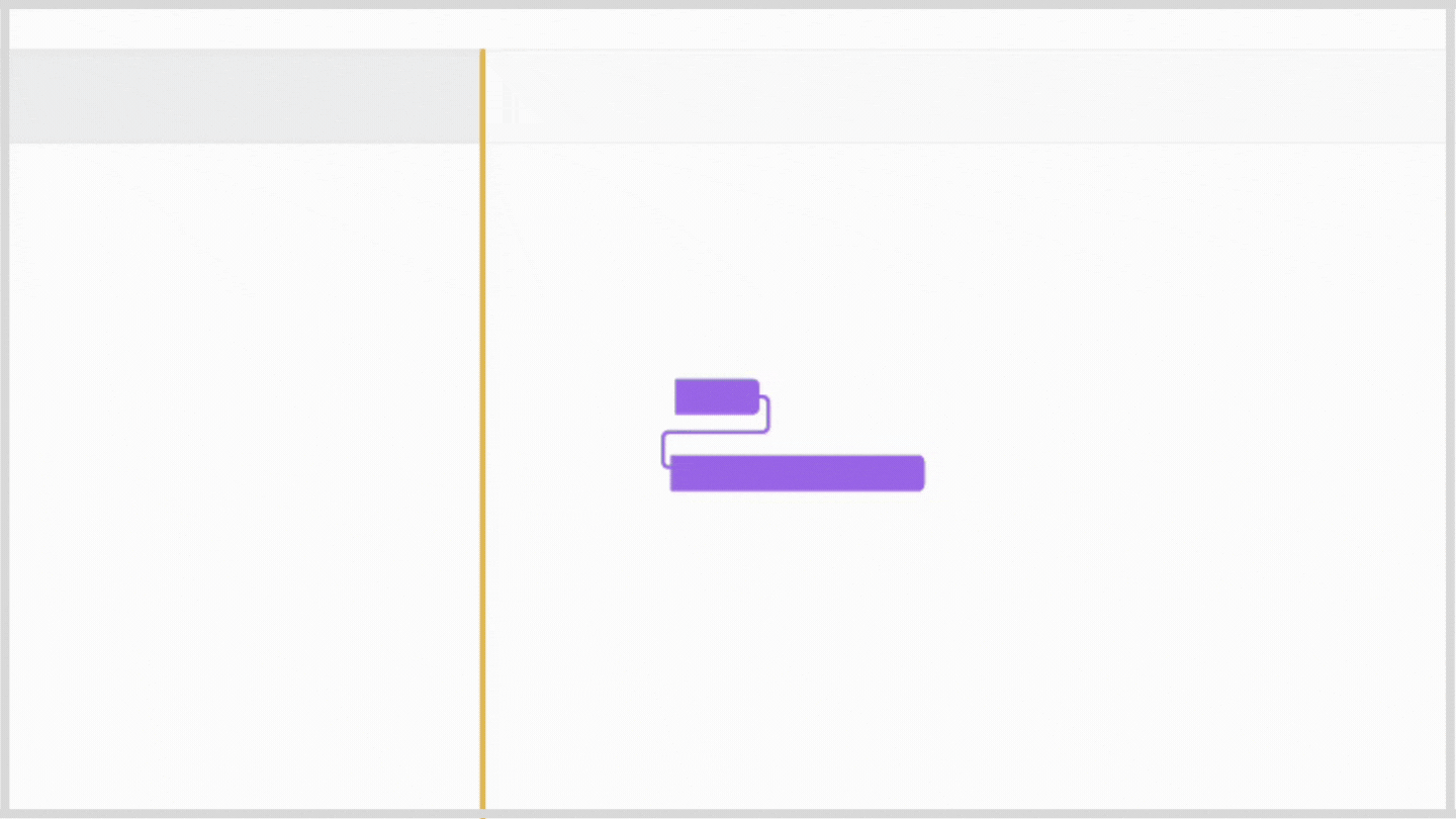 Promised tasks being shown on a gantt chart