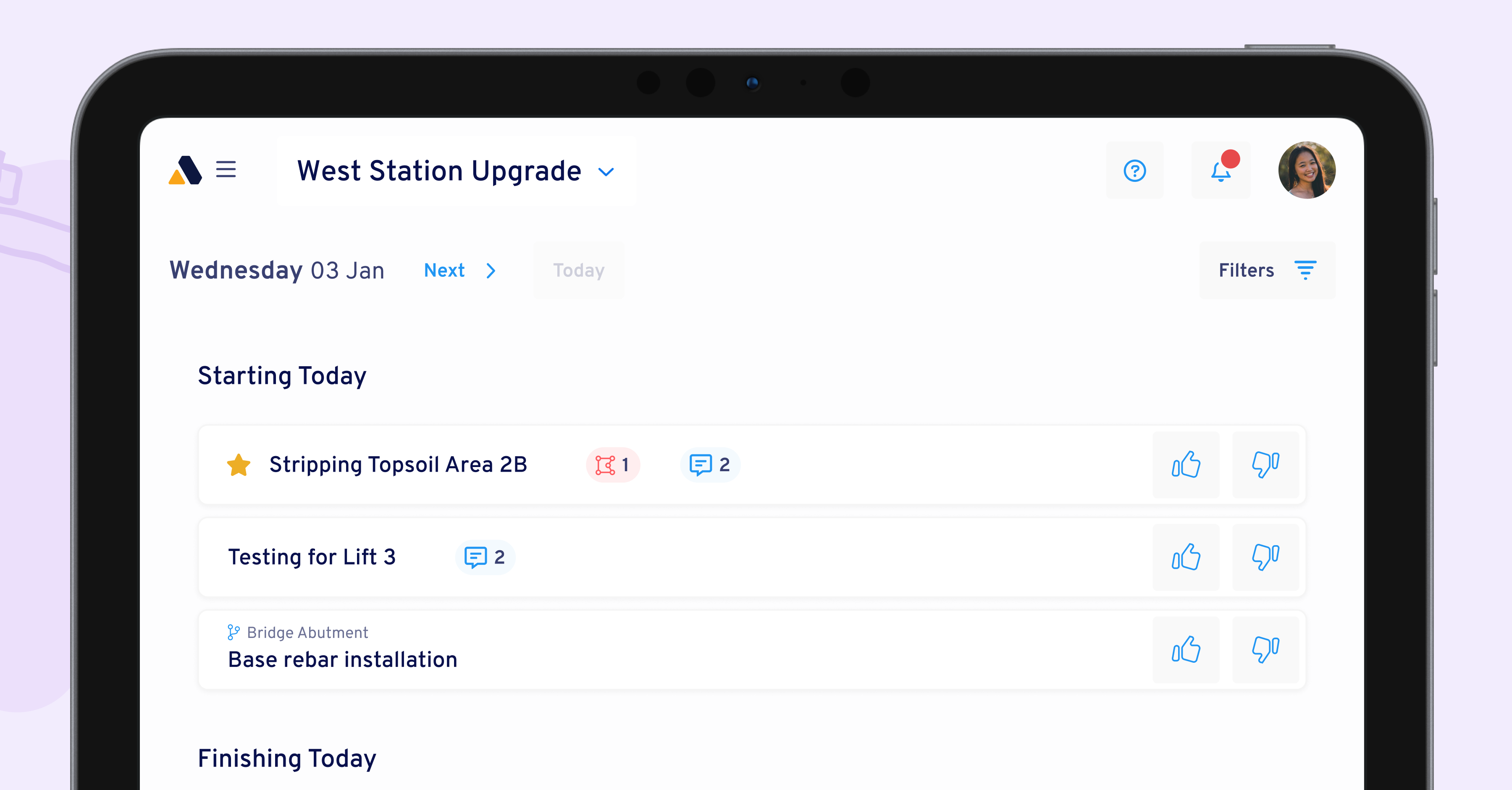Screenshot of Aphex Field app