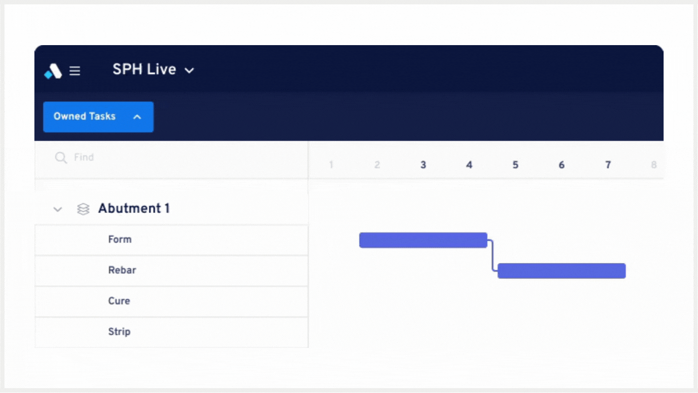 Aphex Planner animation showing how to group tasks and add teams into your gantt for your short term lookahead plan